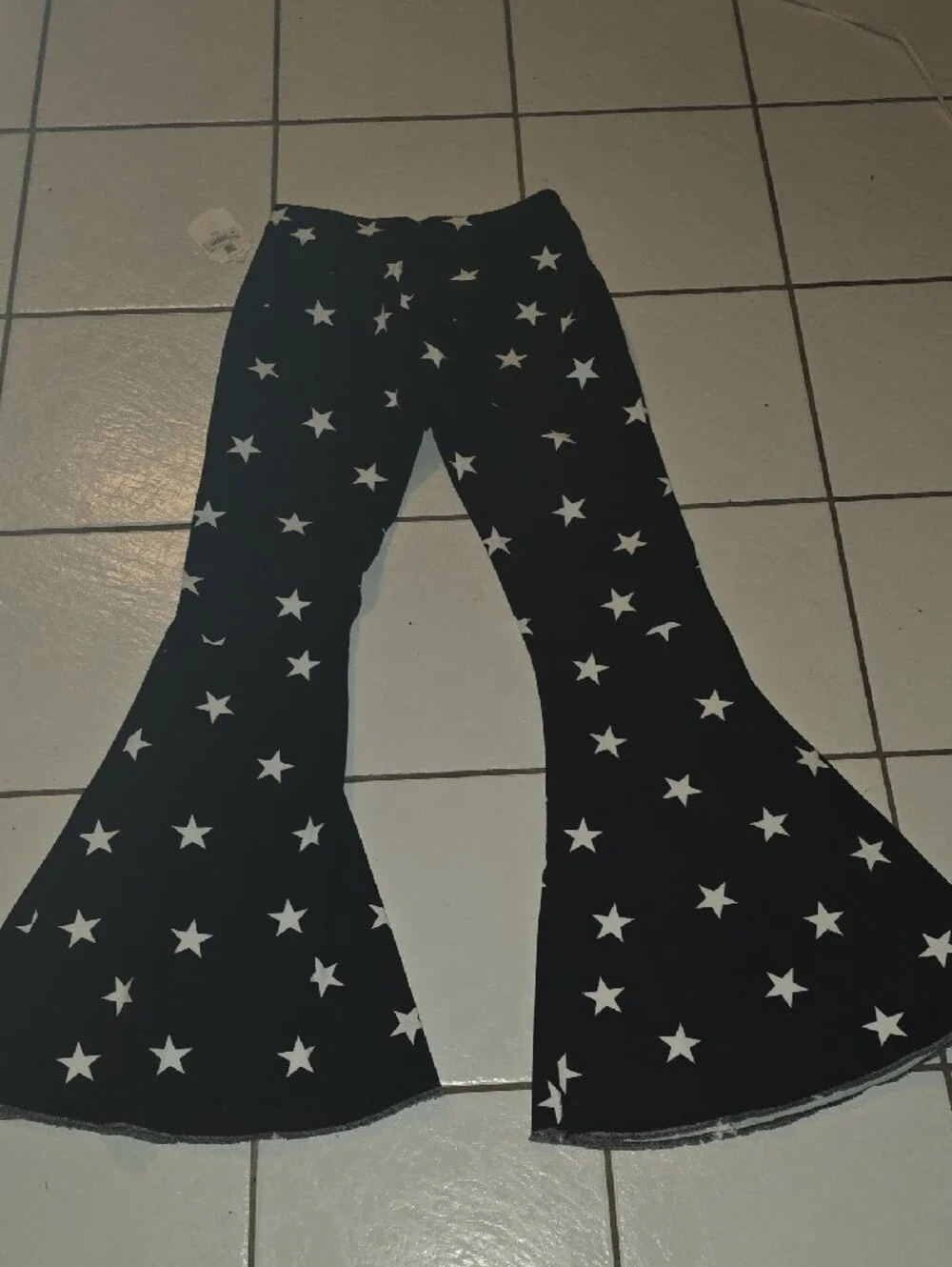 Kids Black Star-Print Pajama Pants